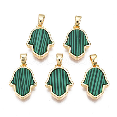 Real 18K Gold Plated Brass Pendants KK-N233-171A-01D-1