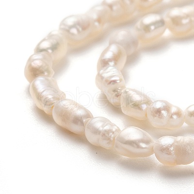 Natural Cultured Freshwater Pearl Beads Strands PEAR-J005-56-01-1