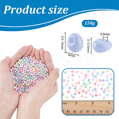 6/0 Opaque Baking Paint Glass Seed Beads SEED-PH0002-26-1