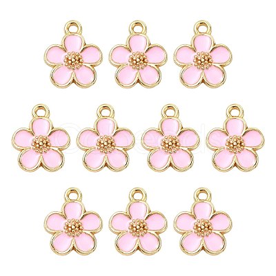 10Pcs Alloy Enamel Pendants FIND-FS0005-32D-1