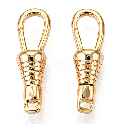 Brass Lobster Claw Clasps X-KK-N254-21G-1