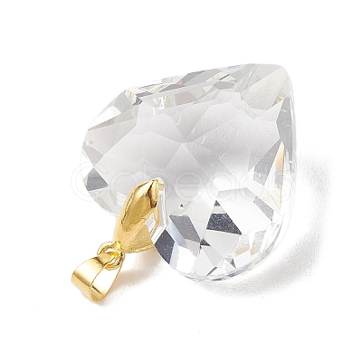 Transparent Glass Pendants PALLOY-JF05262-02-1