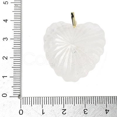 Natural Quartz Crystal Carved Pendants G-C276-01G-15-1