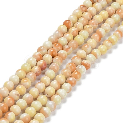 Glass Round Beads Strands GLAA-M044-01G-1