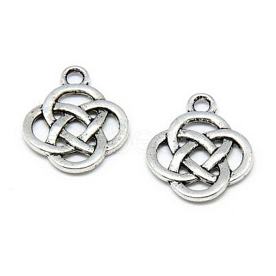 Tibetan Style Alloy Pendants TIBE-S301-041AS-RS-1