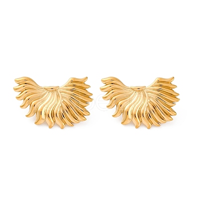 304 Stainless Steel Stud Earrings for Women EJEW-F357-03G-02-1