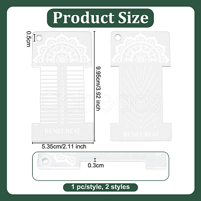 1Set Acrylic Tool for Spinning & Winding Yarn DIY-BC0013-86C-1