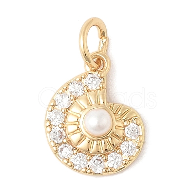 Brass Rhinestone Pendants STAS-V013-03G-1-1