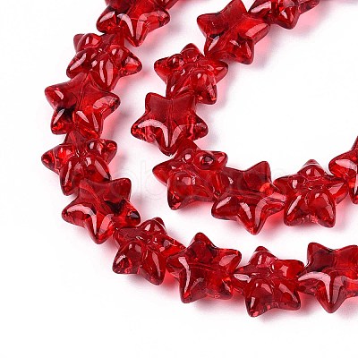 Baking Paint Glass Beads Strands DGLA-N017-01A-1
