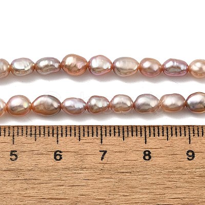Natural Cultured Freshwater Pearl Beads Strands PEAR-I007-01P-04A-1