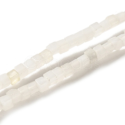 Natural White Jade Beads Strands G-B064-A28-1