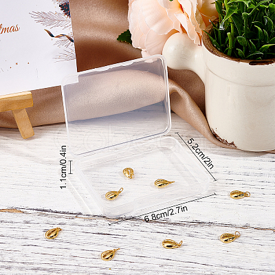 10Pcs Brass Pendants KK-BBC0001-52G-1