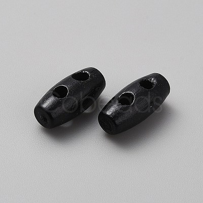2-Hole Wooden Buttons BUTT-WH0028-90A-1
