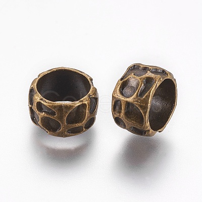 Rondelle Tibetan Style Alloy Beads LS-X-MLF10982Y-NF-1