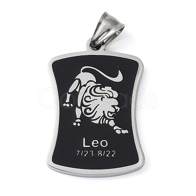 304 Stainless Steel Pendants LS-STAS-O008-01G-1