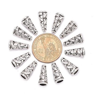 Tibetan Style Alloy Bead Cone LS-TIBEB-00821-AS-R-1