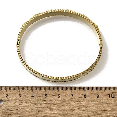 304 Stainless Steel Hinged Bangles for Women BJEW-A028-01G-1