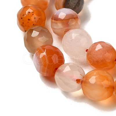 Natural Agate(Dyed & Heated) Beads Strands G-H066-B01-01-1