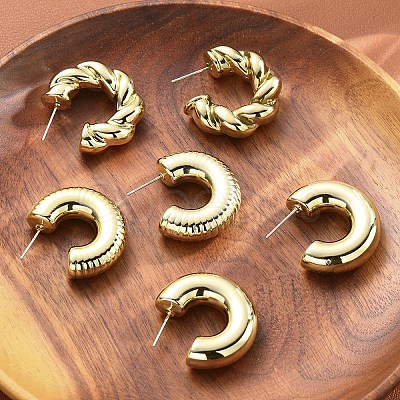 3Pairs Alloy Stud Earrings WG5D203-01-1