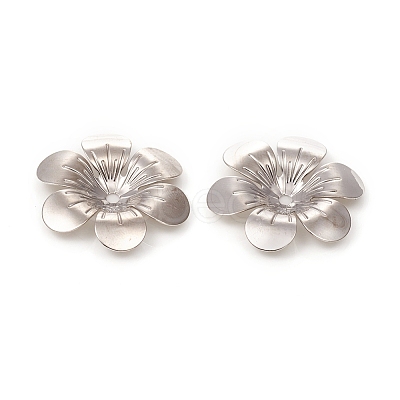 6-Petal Brass Bead Caps X-KK-I669-06P-1