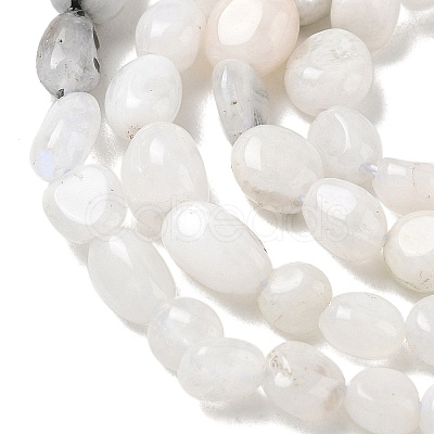 Natural Rainbow Moonstone Beads Strands GG-CBAAEDE-B05-1