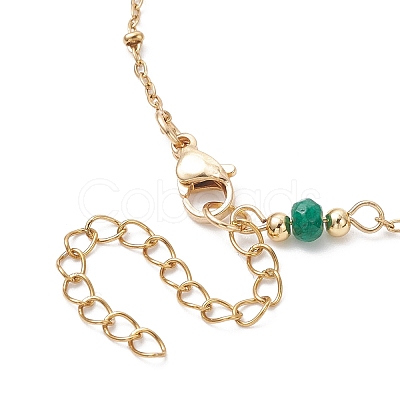 3Pcs Natural Malaysia Jade Rondelle Beads Link Bracelets BJEW-JB12655-1