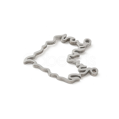 304 Stainless Steel Pendants STAS-G355-10P-1