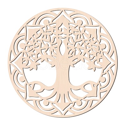 Laser Cut Wooden Wall Sculpture WOOD-WH0105-019-1