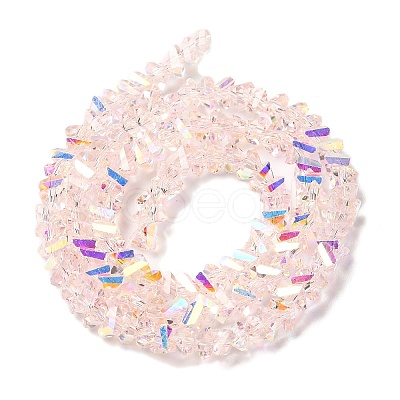Transparent Glass Beads Strands X-EGLA-P061-04A-AB06-1