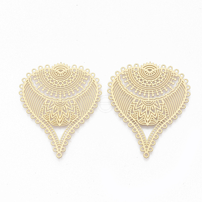 304 Stainless Steel Filigree Joiners STAS-S079-107-1