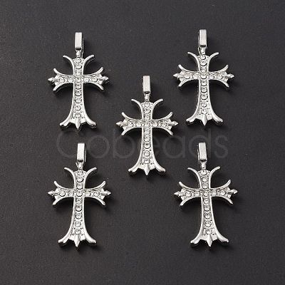 Alloy Rhinestone Pendants ALRI-O013-02P-1