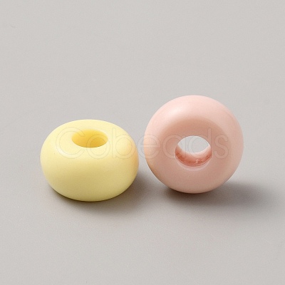 Opaque Acrylic Beads MACR-WH20003-05-1