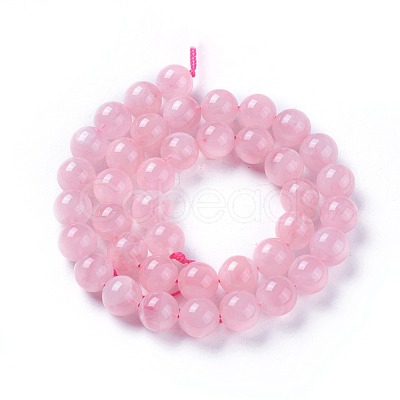 Natural Madagascar Rose Quartz Beads Strands G-F641-01-C-1