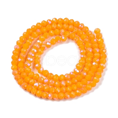 Electroplate Opaque Solid Color Glass Beads Strands LS-EGLA-A044-P2mm-L29-1