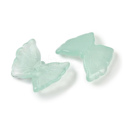 Spray Painted Glass Beads GLAA-Z007-02D-1