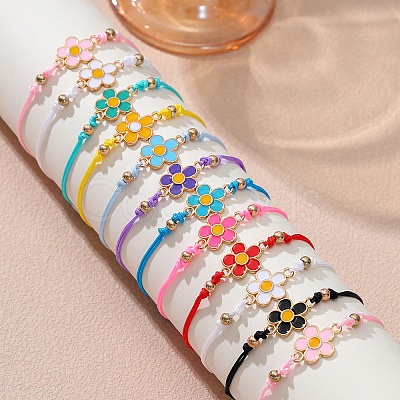 12Pcs Alloy Enamel Link Bracelets FS-WGF9699-01-1