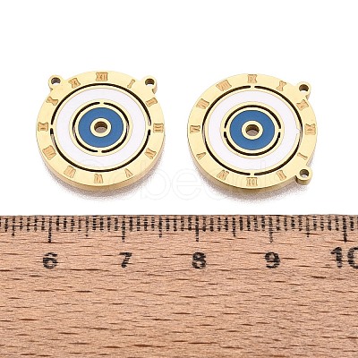 304 Stainless Steel Enamel Pendants STAS-Q111-12G-1