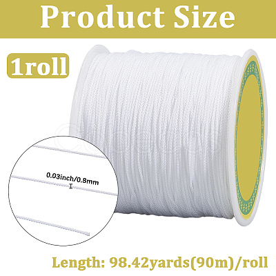 1 Roll Braided Nylon Cord NWIR-CY0001-02D-1