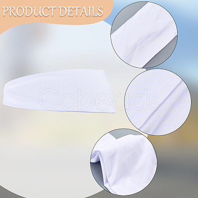 6Pcs 6 Colors Cloth Wide Headband for Sports AJEW-CN0005-07B-1