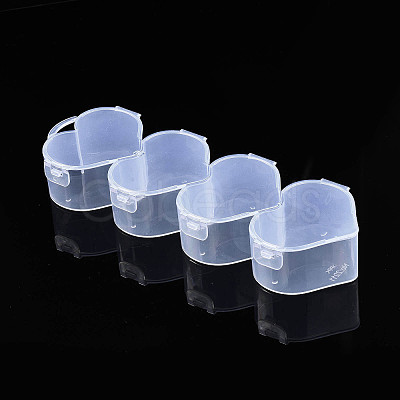 Heart Polypropylene(PP) Bead Storage Container LS-CON-N011-030-1