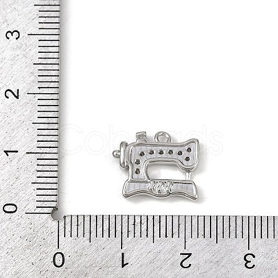 Brass Micro Pave Clear Cubic Zirconia Pendants KK-L238-20P-1