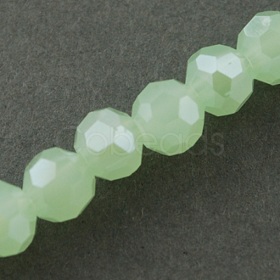 Electroplate Glass Beads Strands EGLA-R018-4mm-1-1