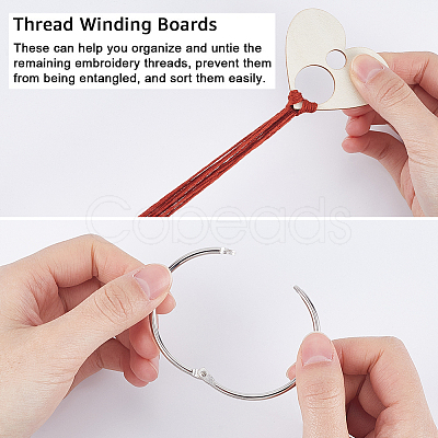 100Pcs MDF Board Bobbins DIY-GF0011-13C-1