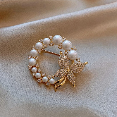 Alloy Brooch JEWB-D007-04G-1