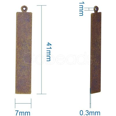 Metal Tags KK-PH0034-36R-1