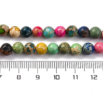 Dyed Natural Regalite/Imperial Jasper/Sea Sediment Jasper Beads Strands X-G-B124-C02-11-1