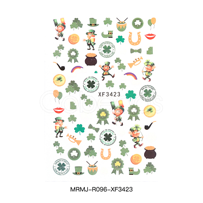 Self Adhesive Nail Art Stickers Decals for Ireland MRMJ-R096-XF3423-1