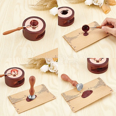 DIY Scrapbook Wax Seal Stamp Sets AJEW-WH0432-010-1