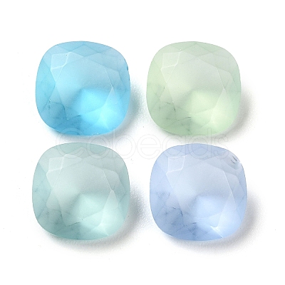 Frosted Glass Rhinestone Cabochons RGLA-G022-03A-1