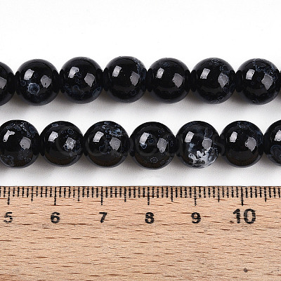Baking Paint Glass Beads Strands DGLA-N003-10mm-A10-1
